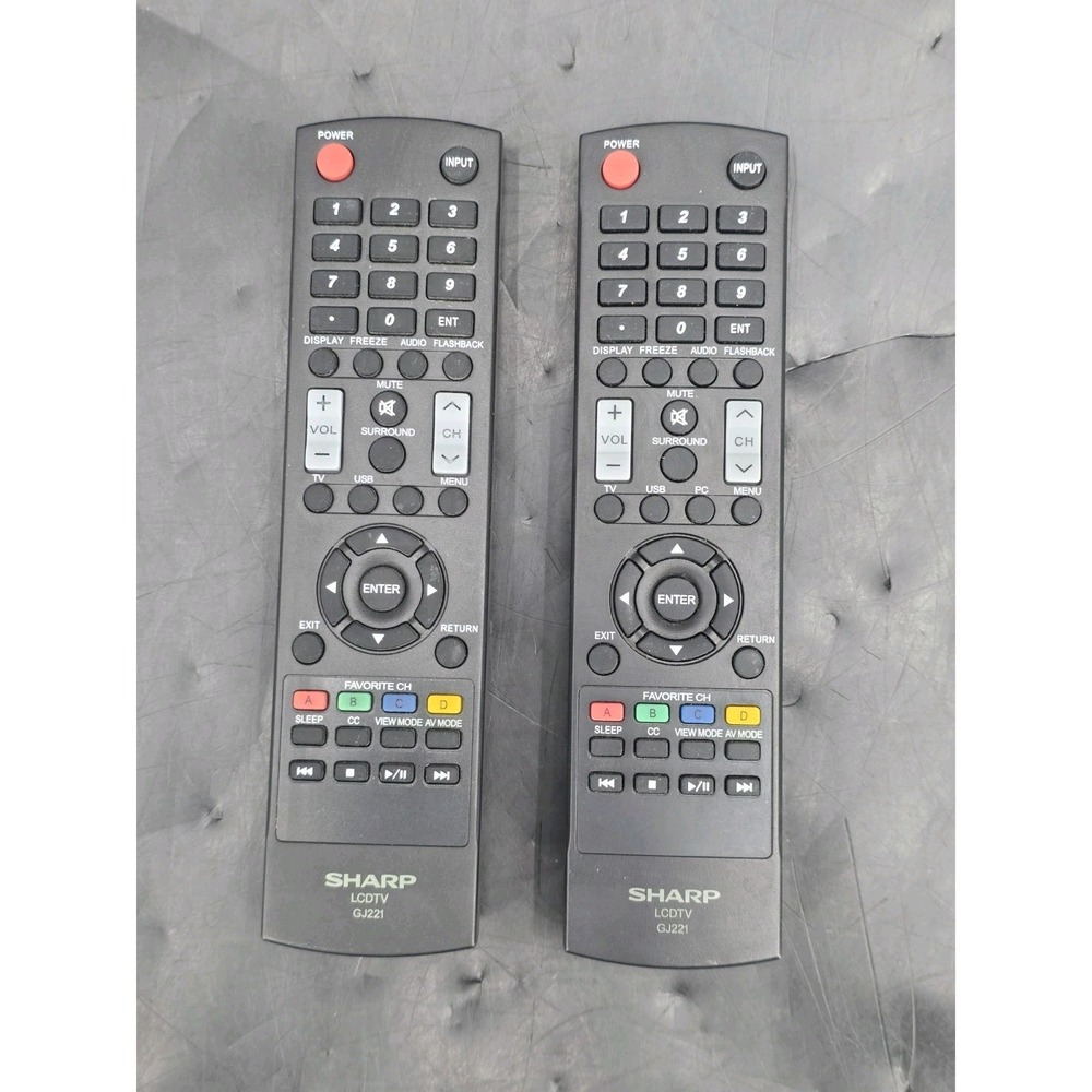 X2 OEM Sharp LCDTV GJ221 TV Remote Control